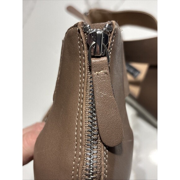 Steven By Steve Madden Keanna Cross Straps Taupe Platform Wedge Sandals Size 10 - Picture 14 of 15